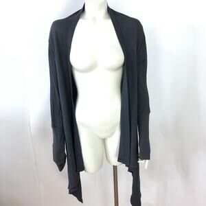 Splendid XS/S Lagenlook Waffle Open Front Sweater Drop Shoulder MINT